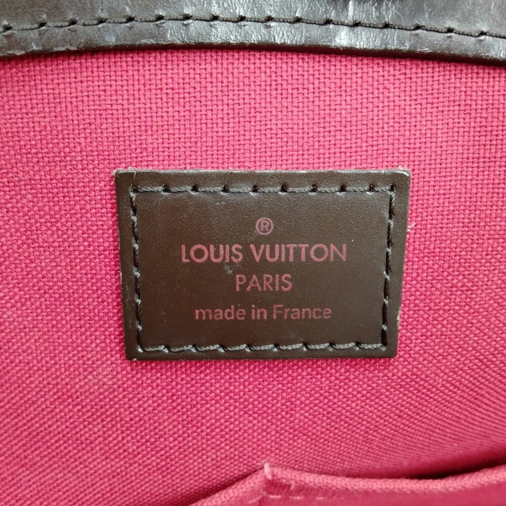 Louis Vuitton Verona MM Damier Ebene Handbag LV Brown Checkered Shoulder Bag - Picture 16 of 16